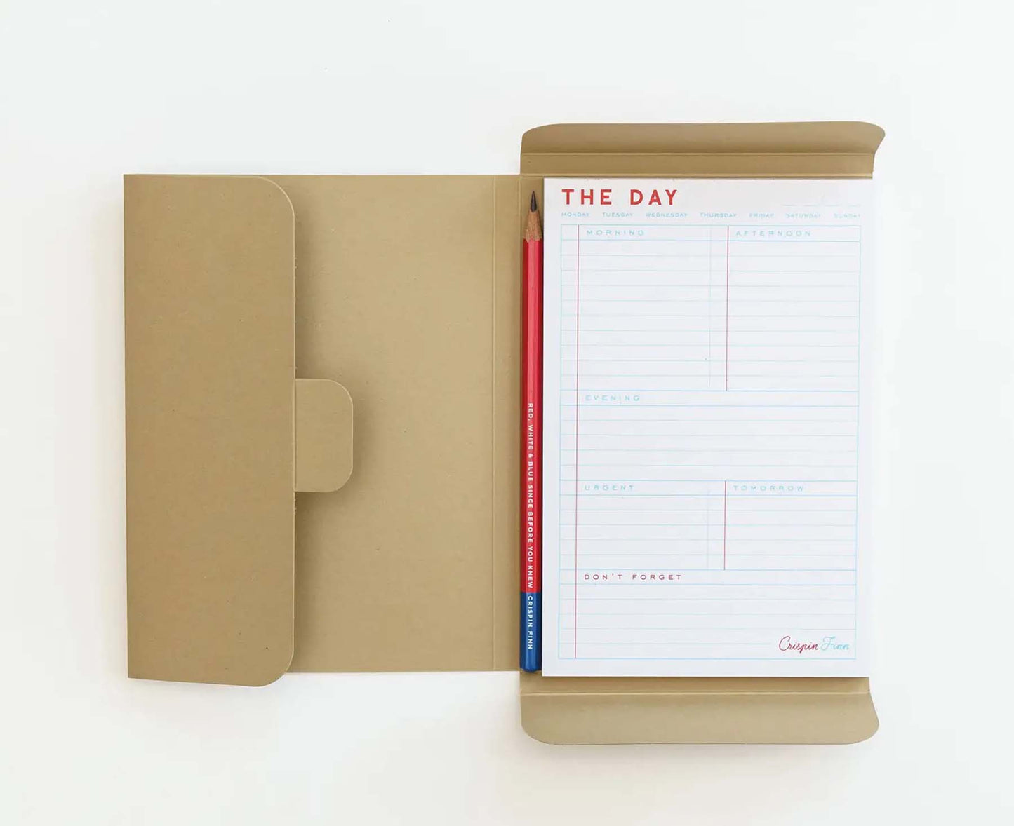 The Day Notepad with pencil