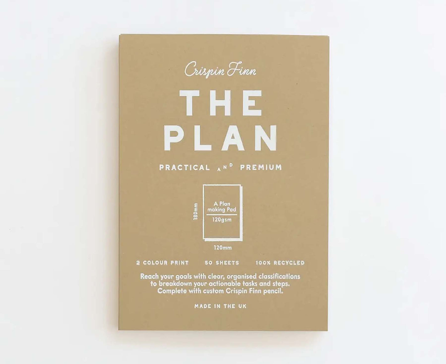 The Plan Notepad with pencil
