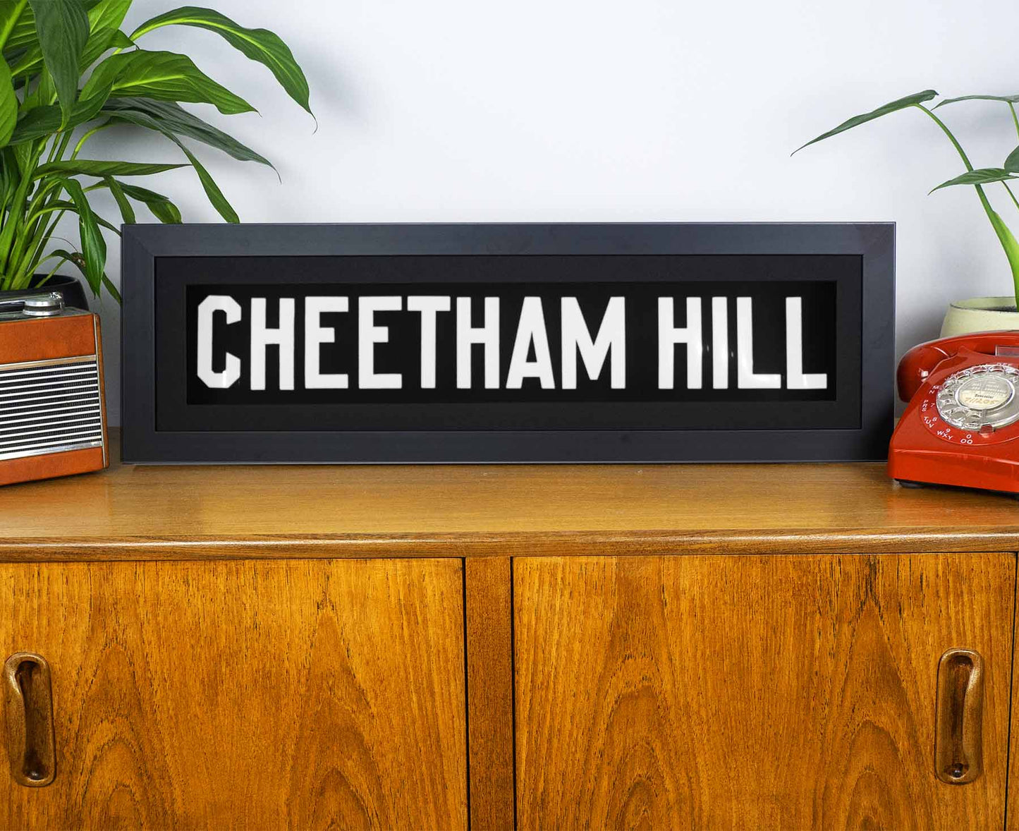 Cheetham Hill 1969 Framed Bus Blind
