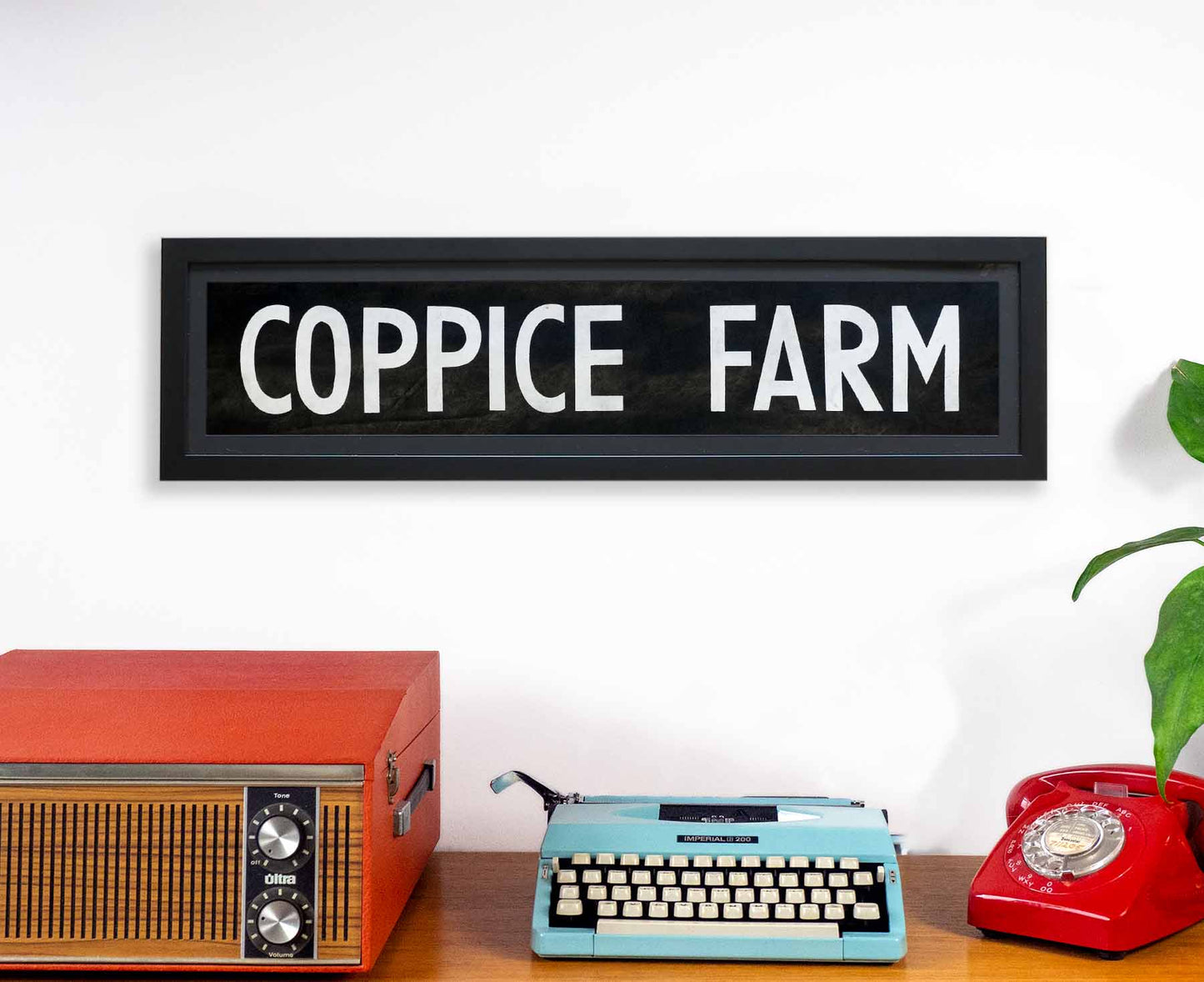 Coppice Farm 1986 Framed Bus Blind