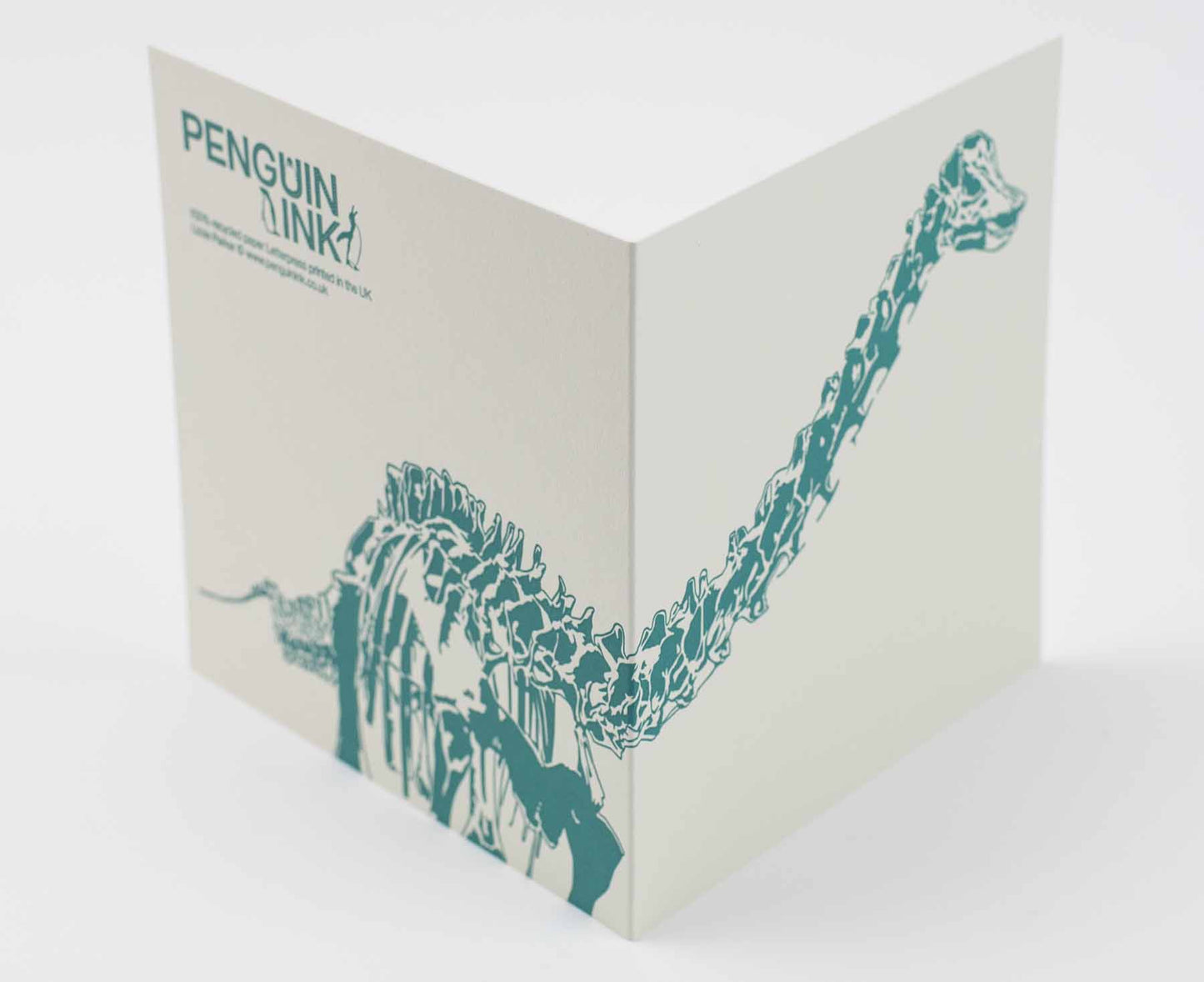 Dippy Dinosaur Letterpress card