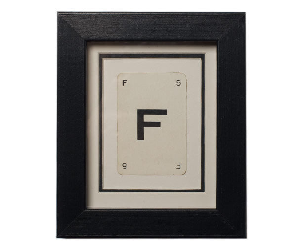 Mini F Framed Playing Card
