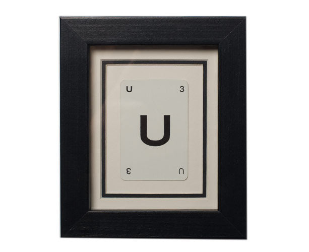Mini U Framed Playing Card