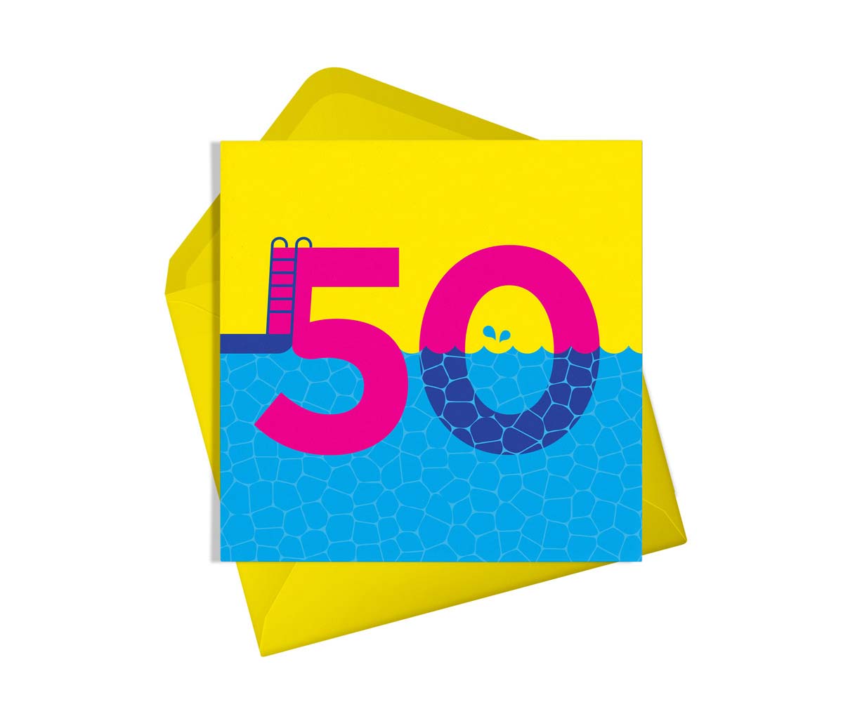 50th Birthday Dive Card