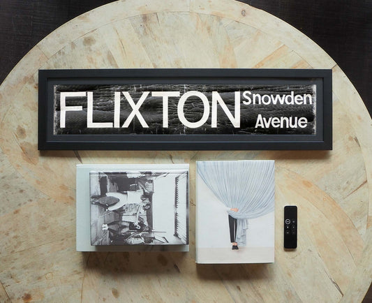 Flixton Snowden Avenue Framed Bus Blind