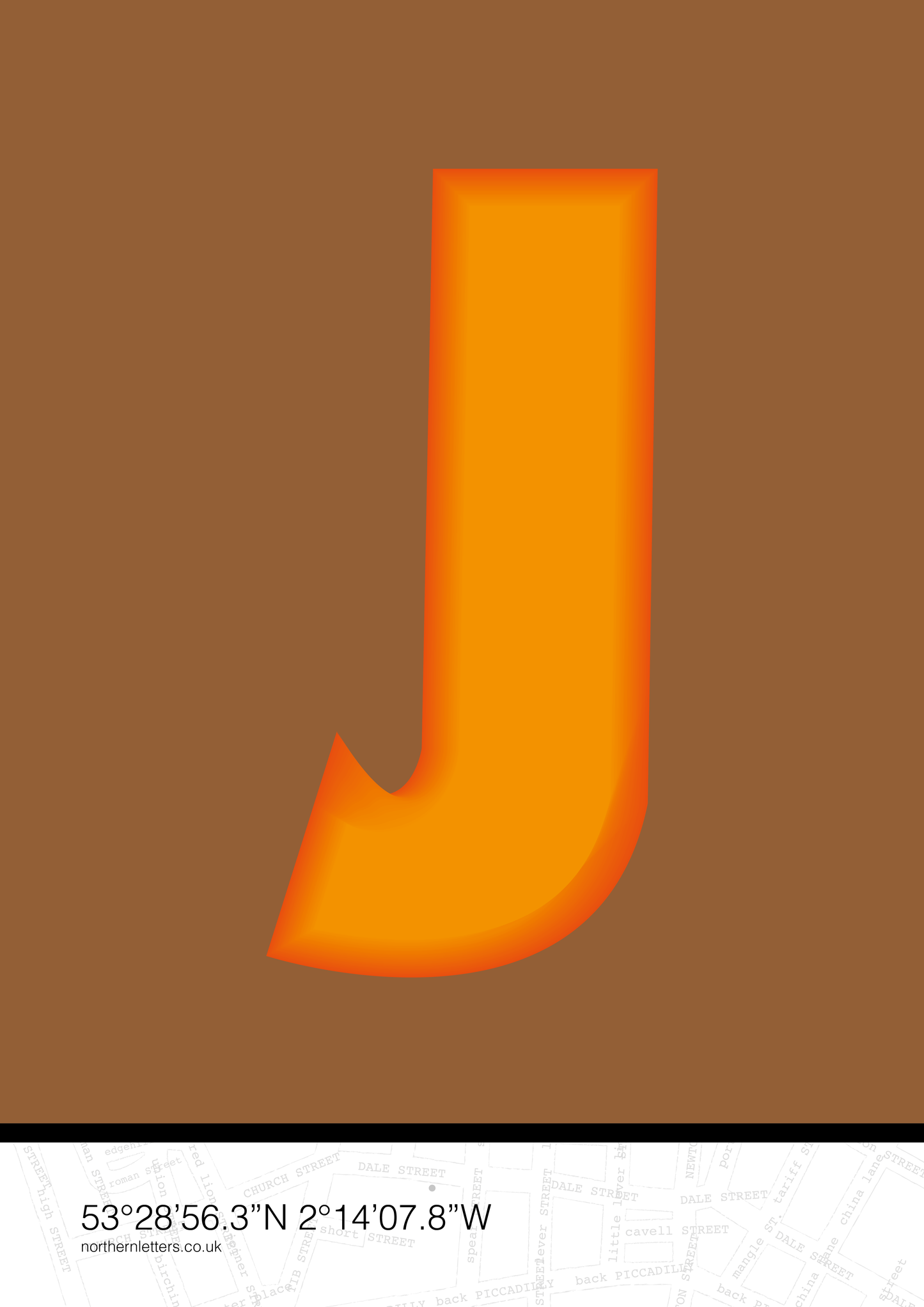 GPS 'J' Print