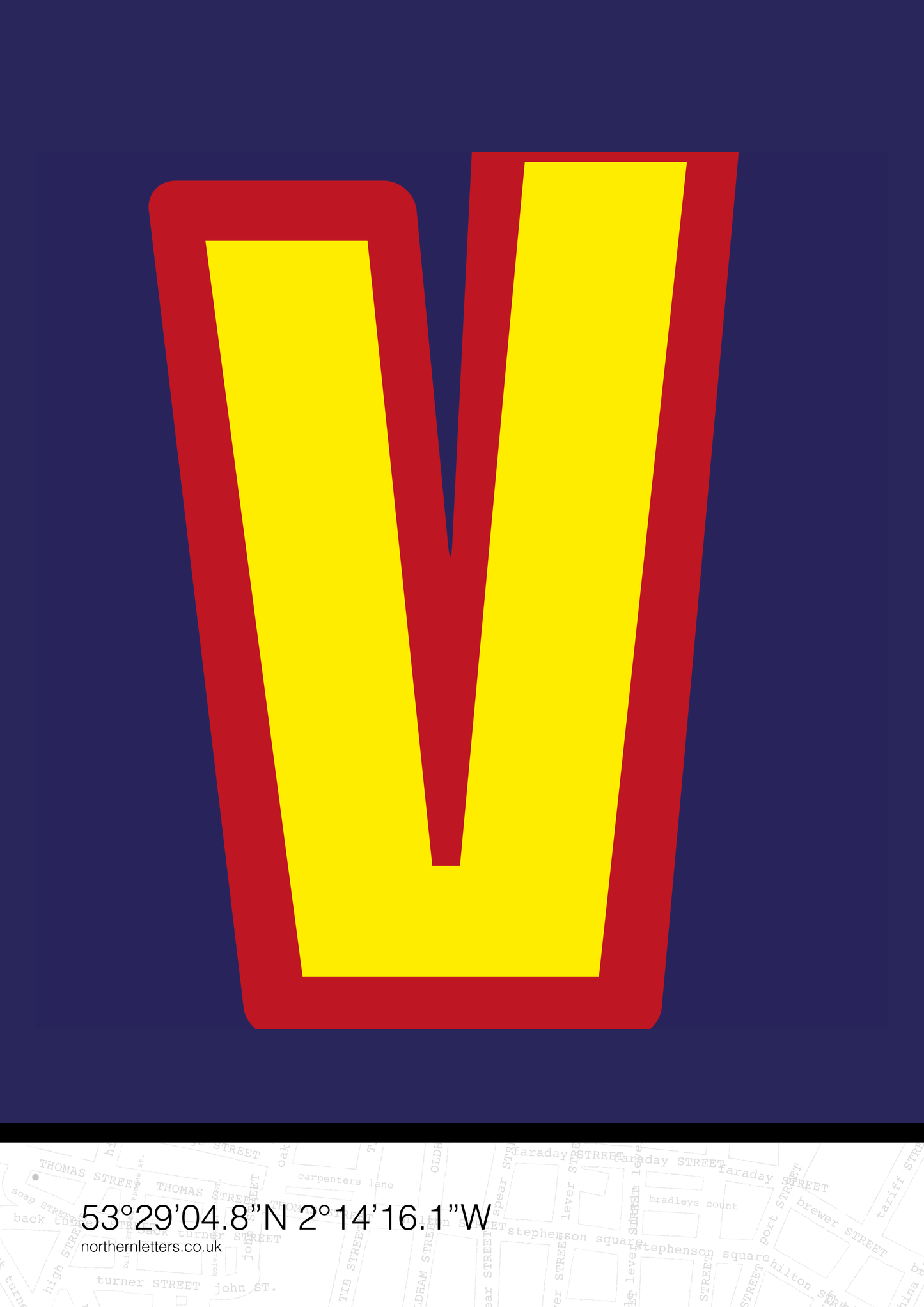 GPS 'V' Print