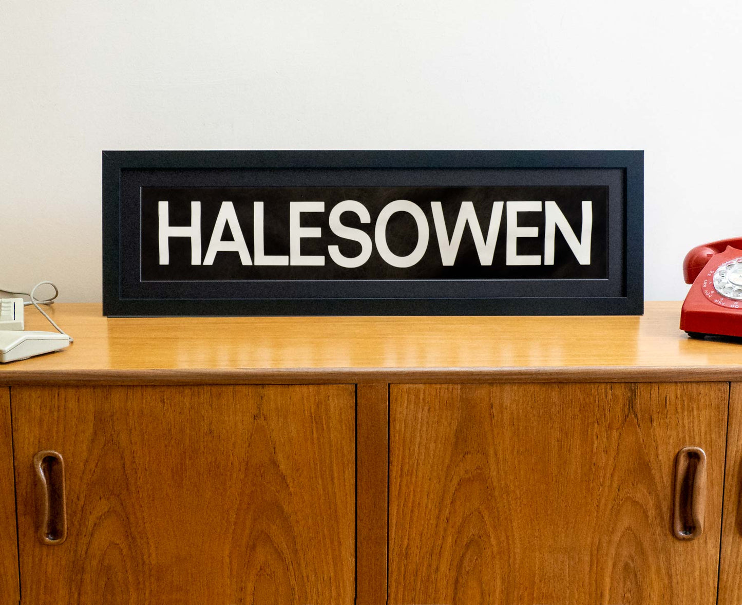 Halesowen 1990s framed original bus blind