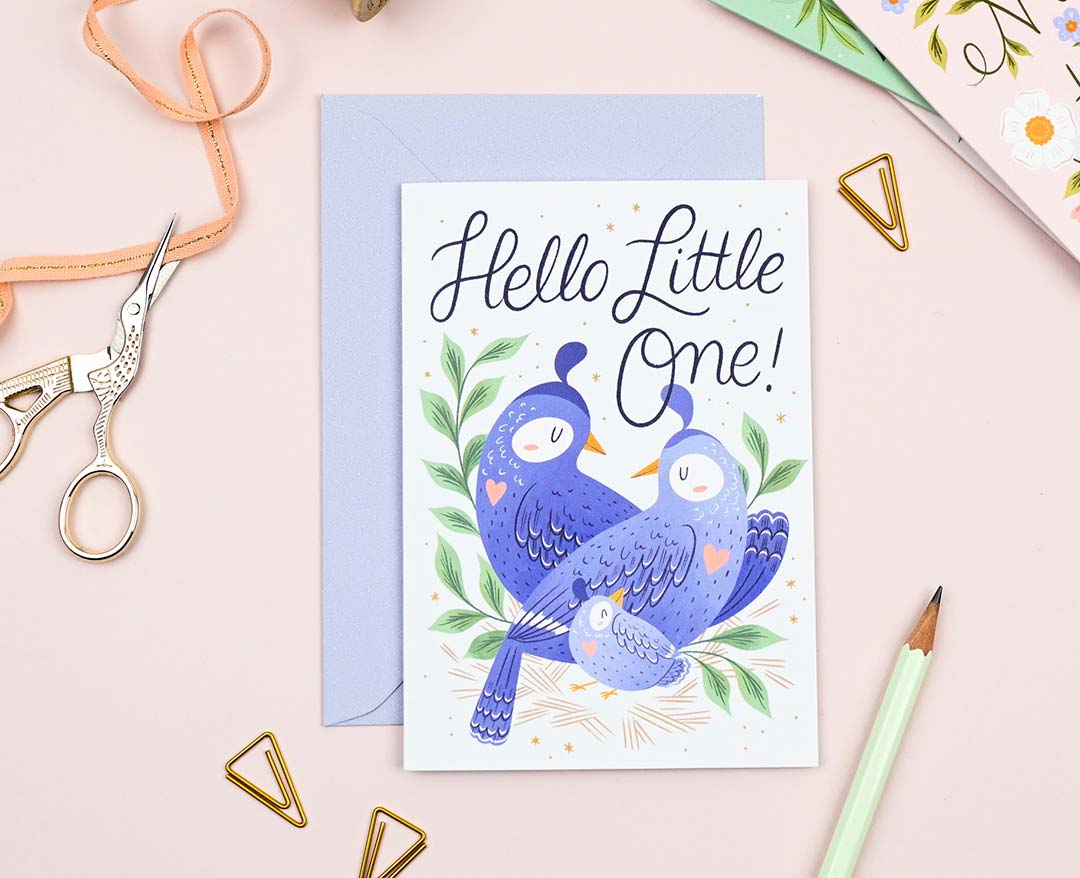 Hello Little One New Baby Card