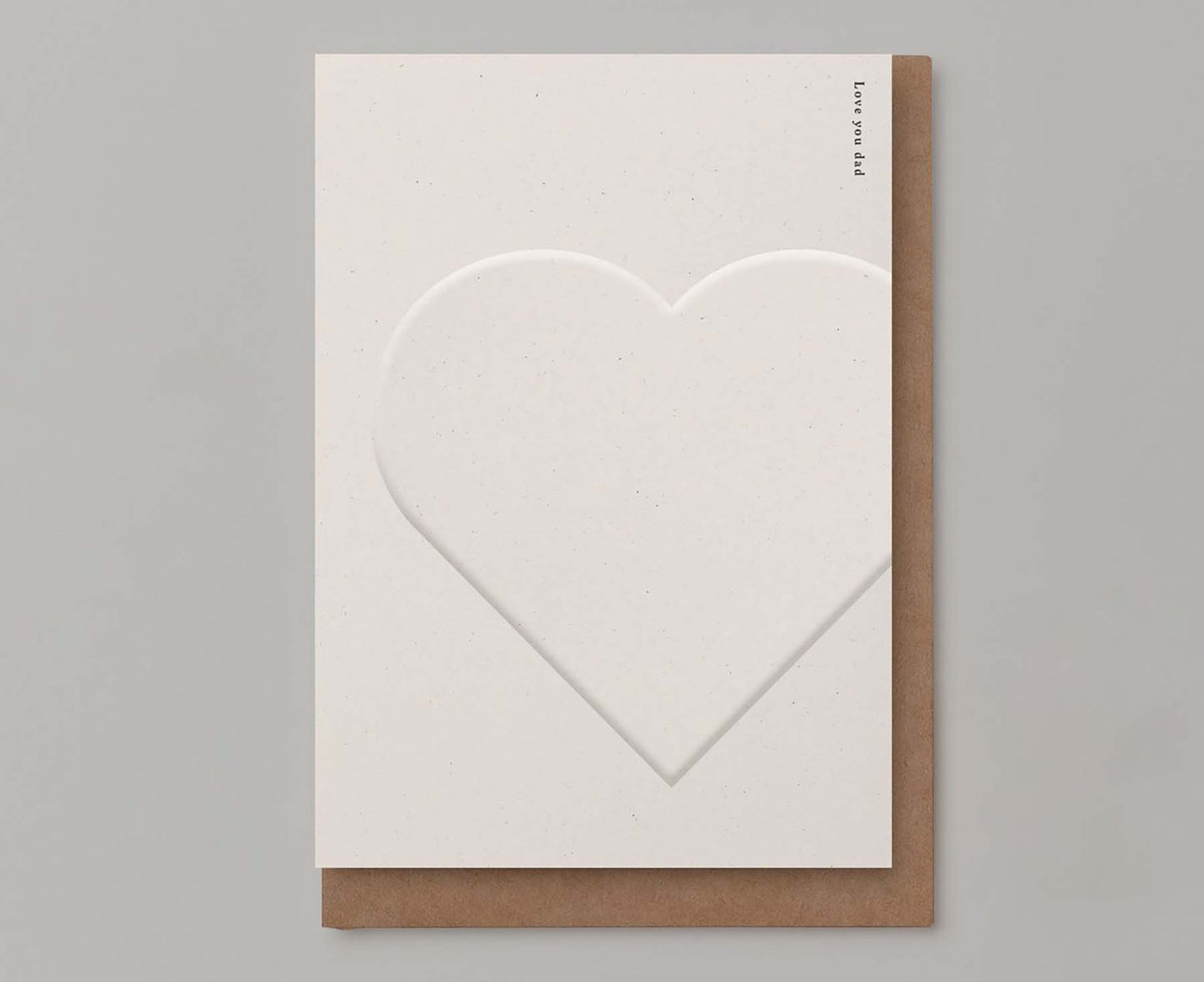 Embossed Love You, Dad Father's Day Card