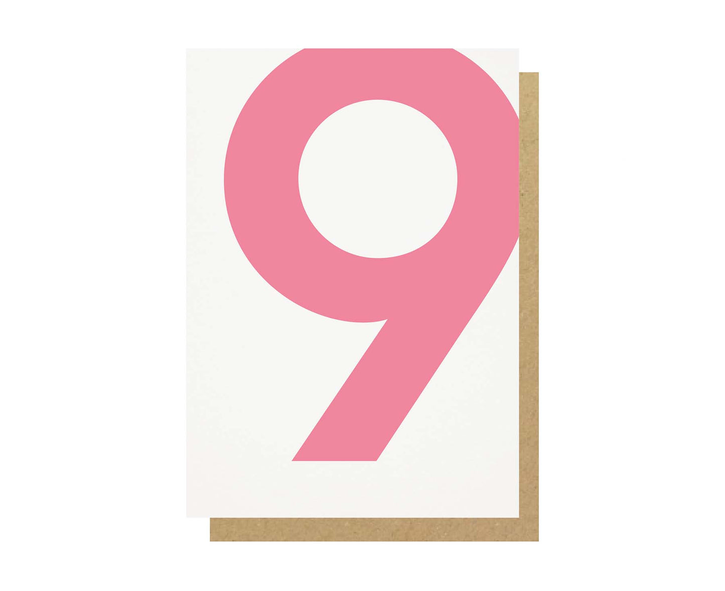 Number 9 Ninth Birthday Card