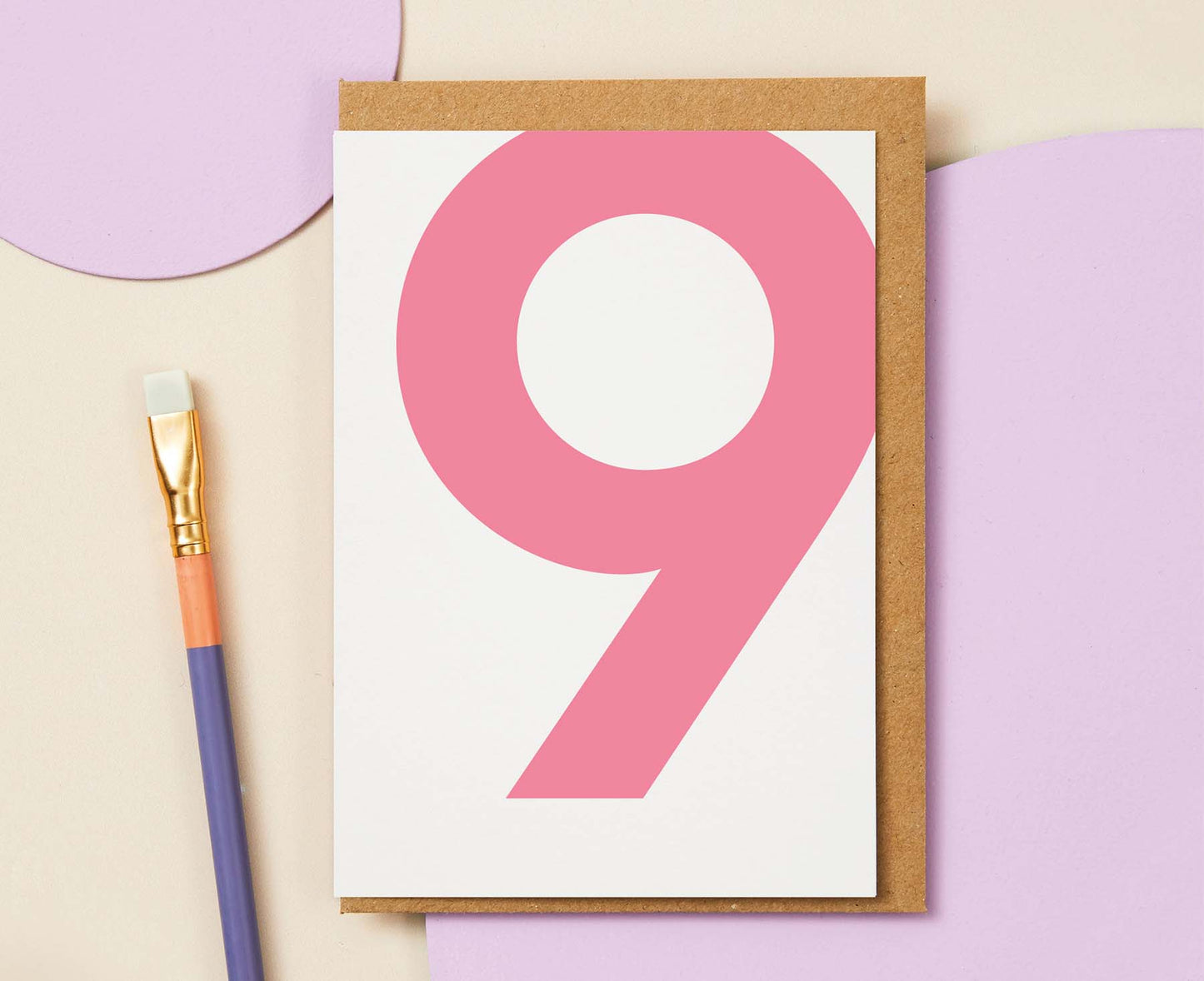 Number 9 Ninth Birthday Card