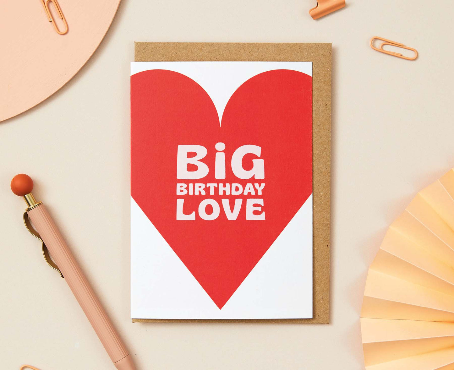 Big Birthday Love White Foiled Birthday Card