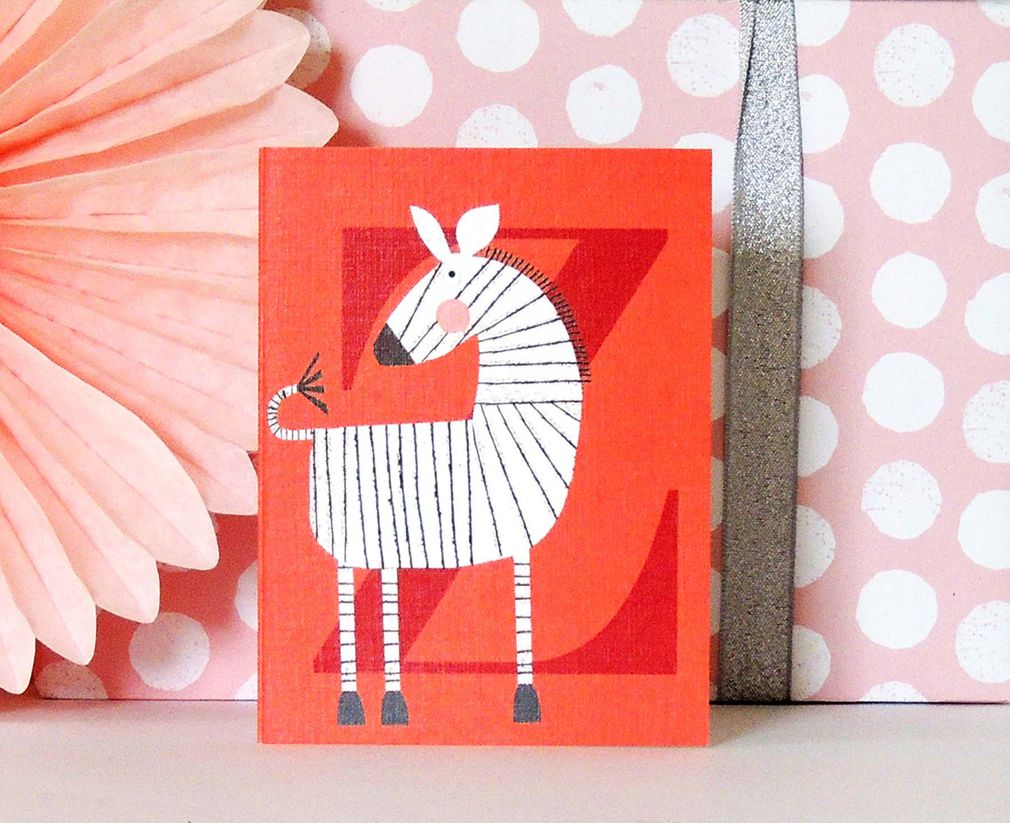 Z for Zebra Mini Letter Card