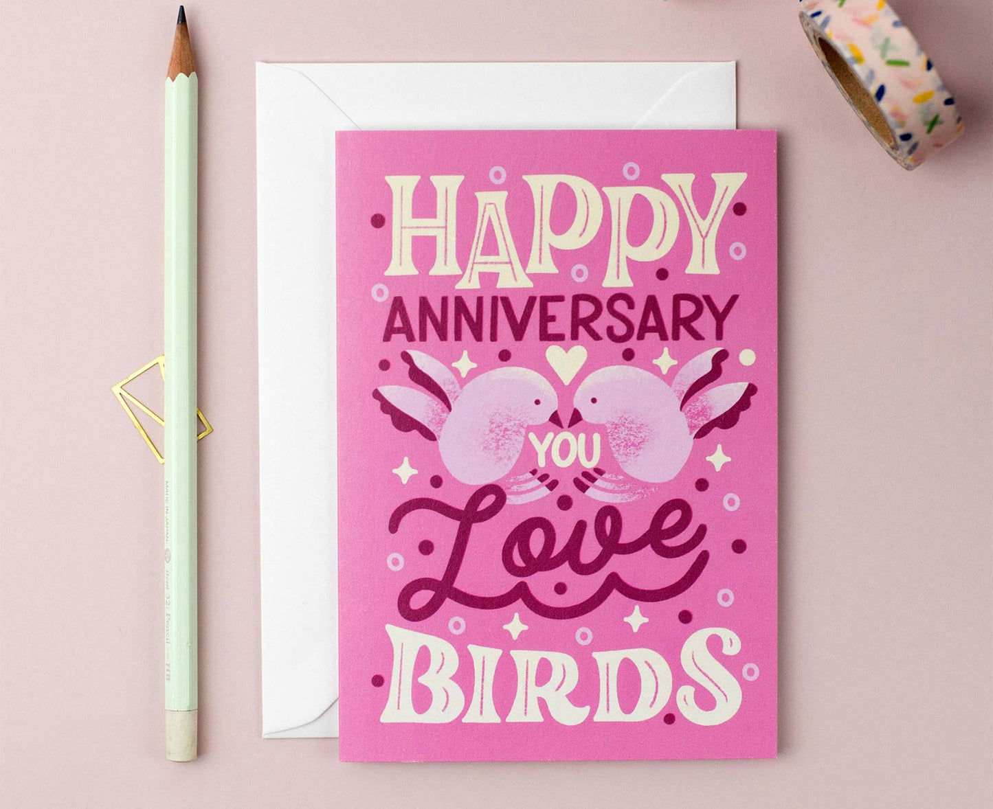 Love Birds Anniversary Card
