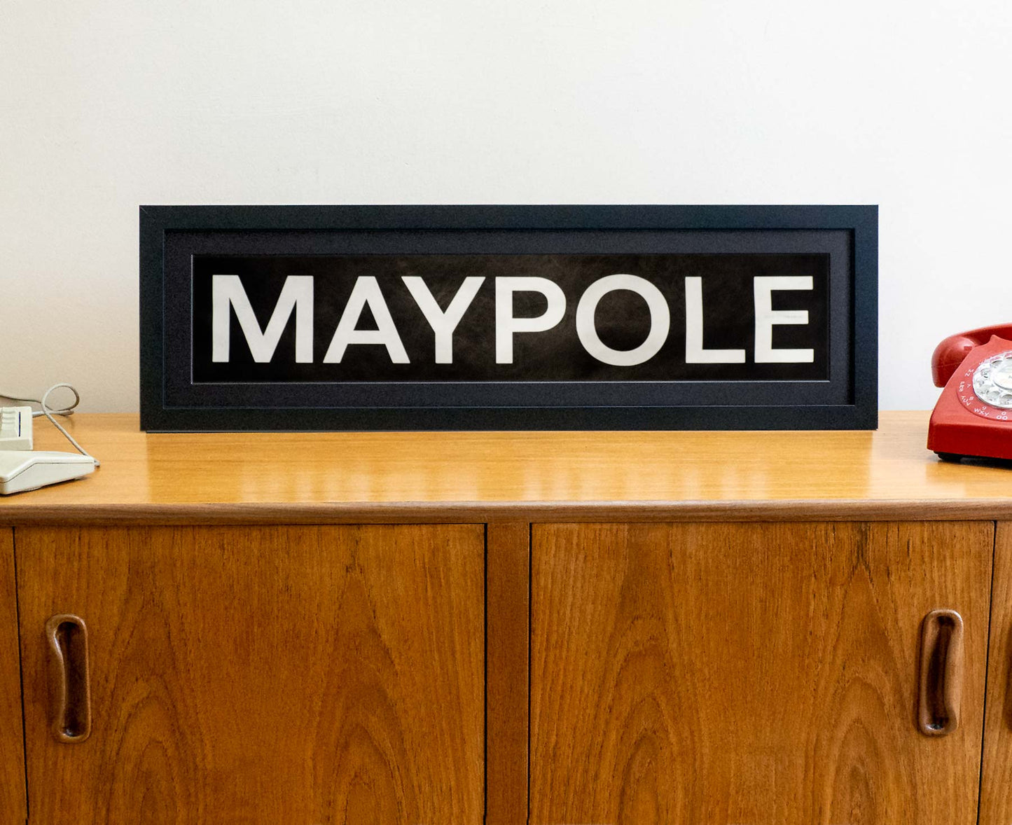 Maypole 1990s framed original bus blind