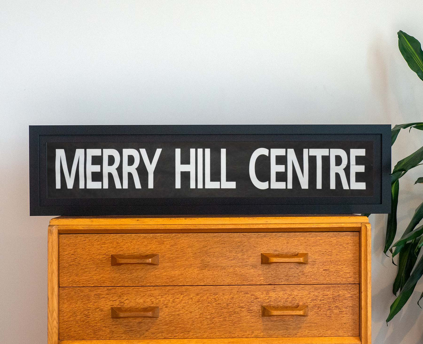 Merry Hill Centre 1986 Framed Bus Blind