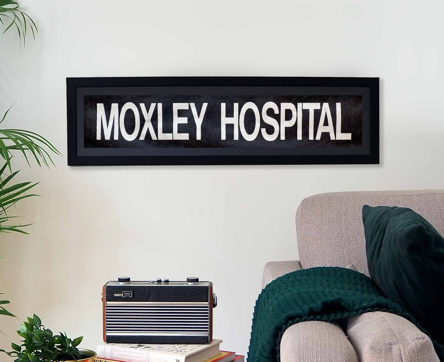Moxley Hospital Framed Bus Blind