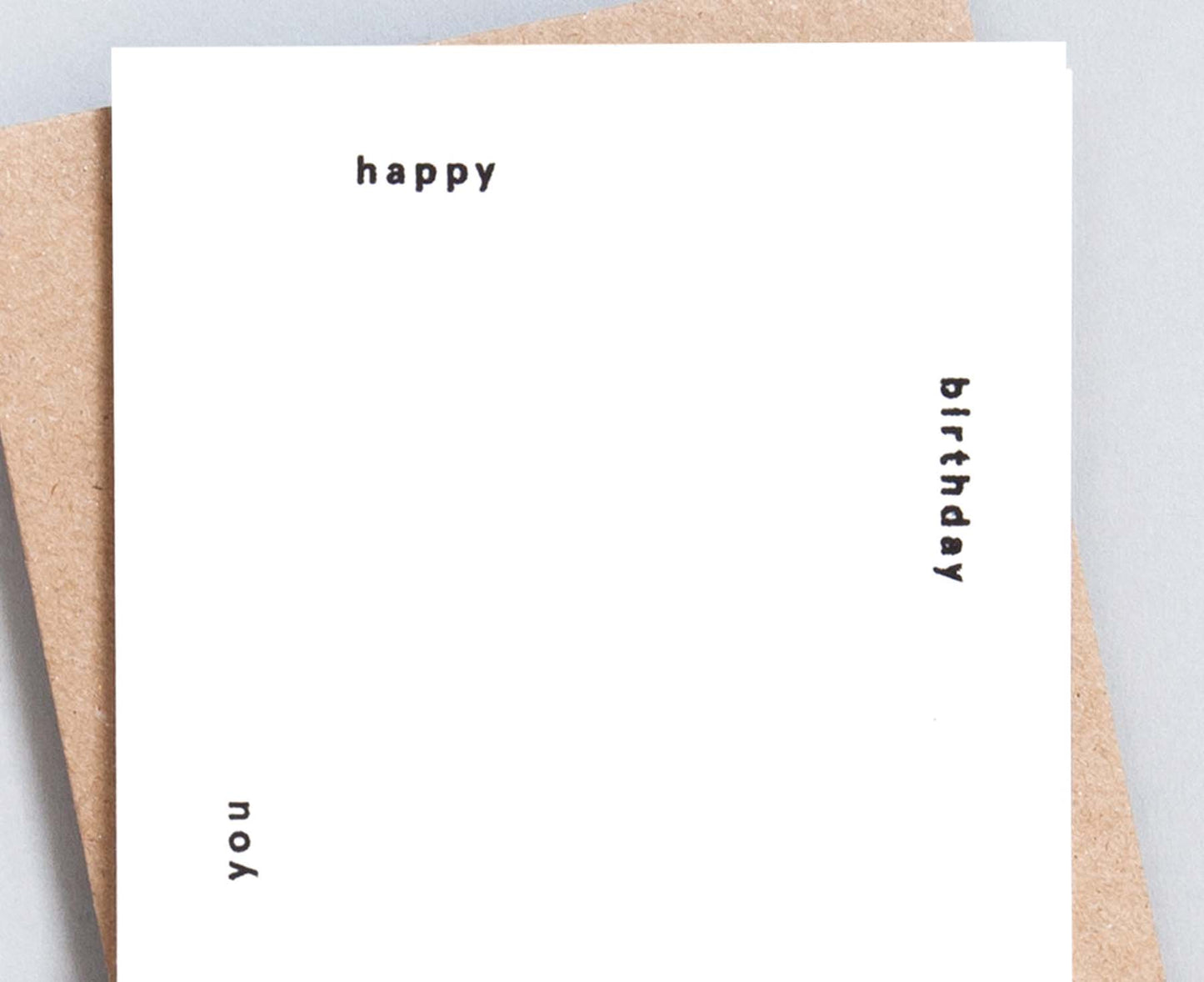 Happy Birthday To You Foil Blocked Card