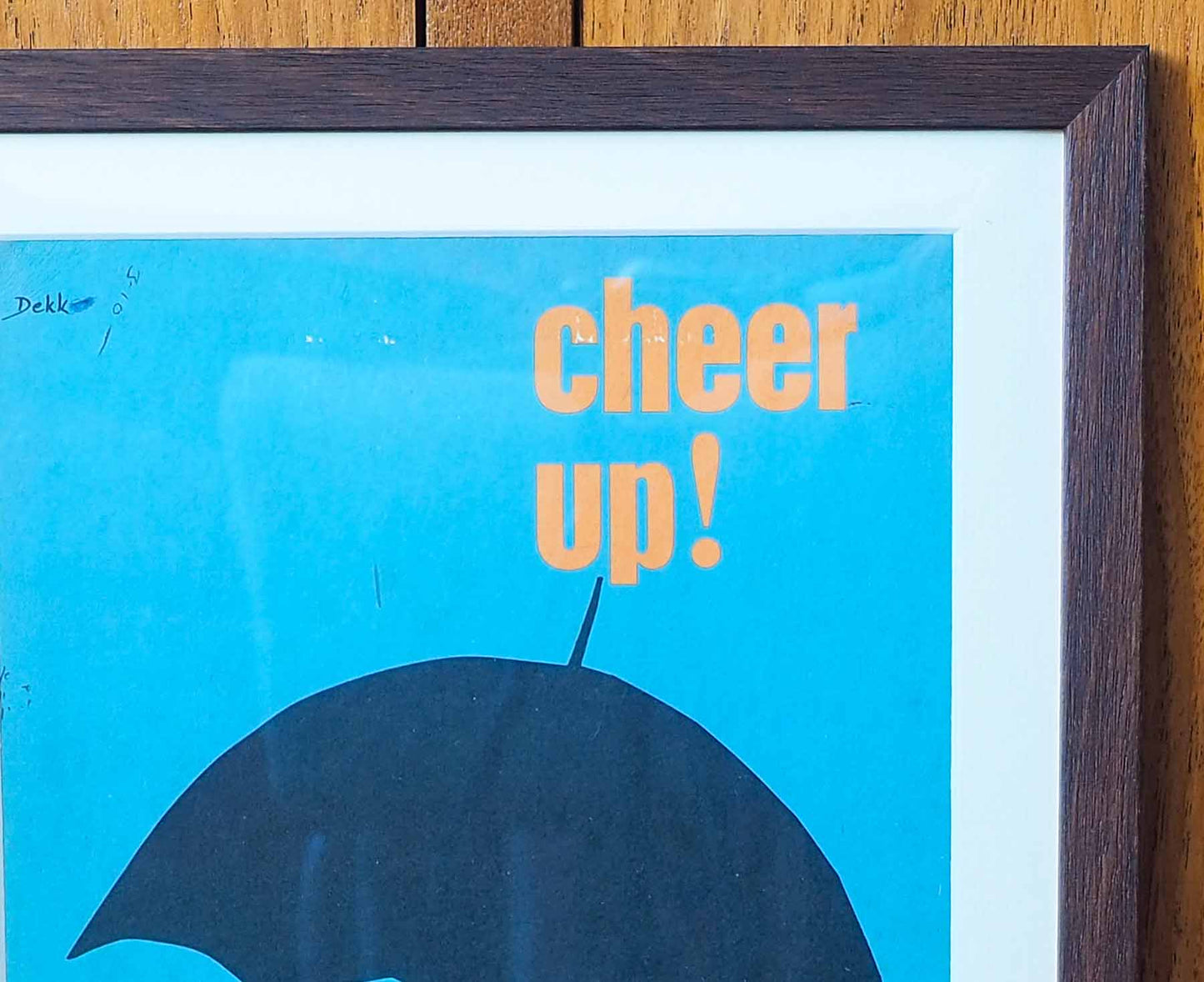 Post Office 'Cheer Up!' Framed 1960s Vintage Promotional Card