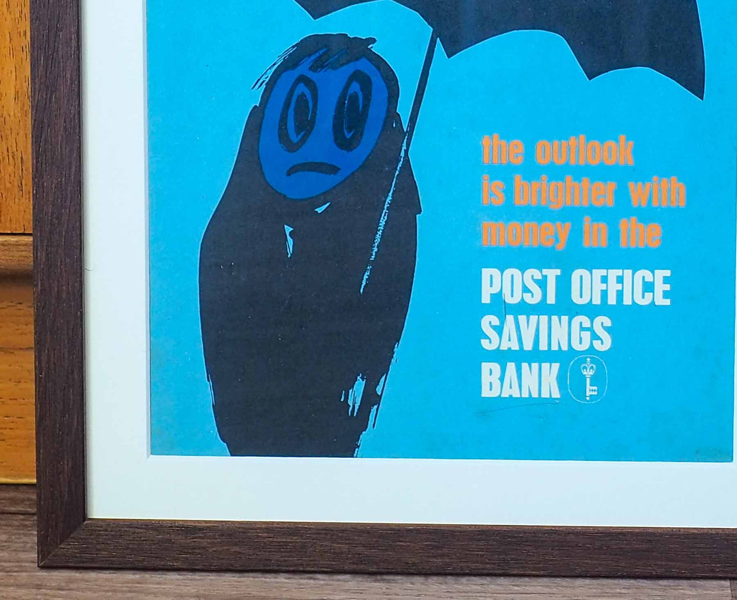 Post Office 'Cheer Up!' Framed 1960s Vintage Promotional Card