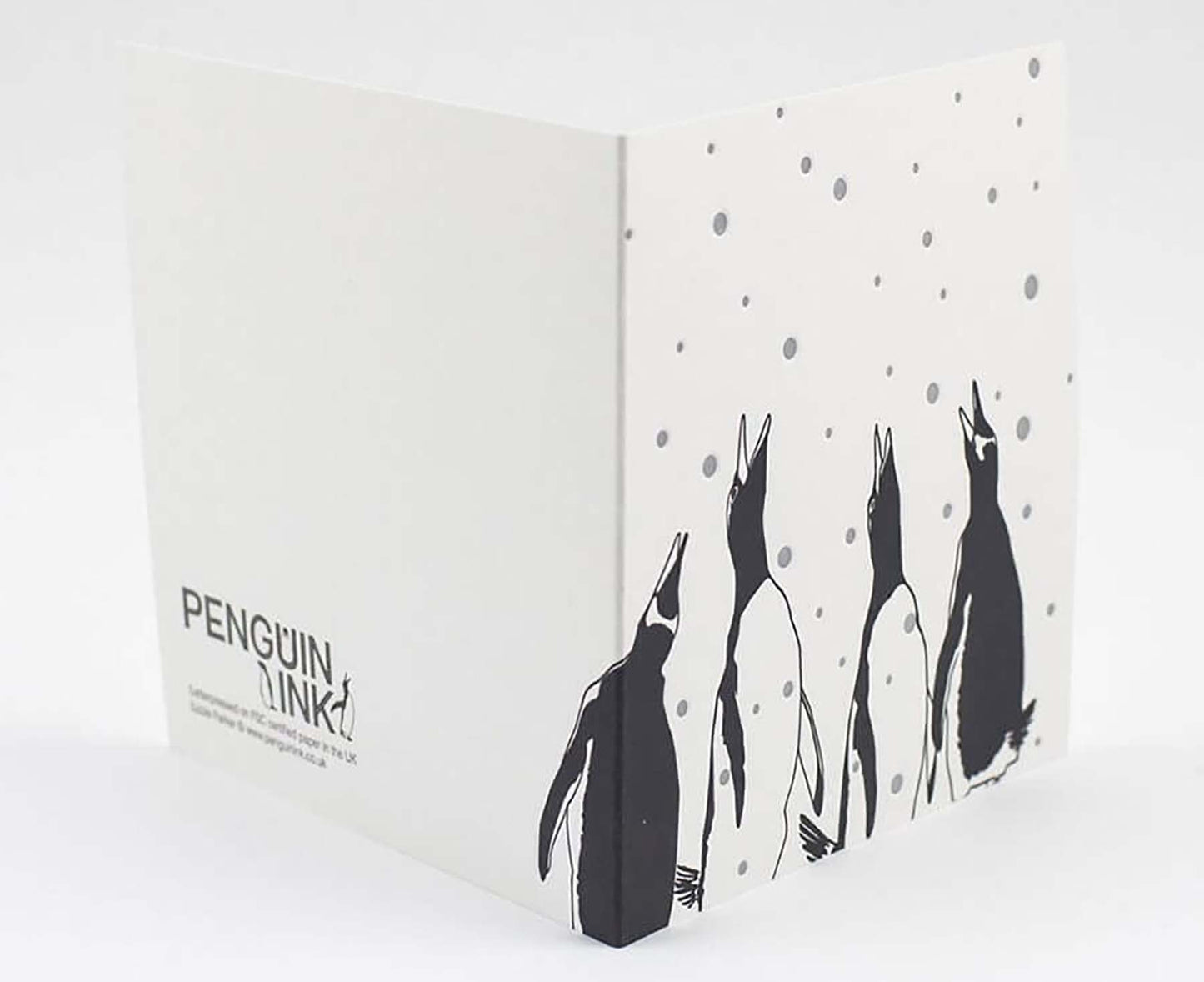 Four Calling Birds Letterpress Christmas card