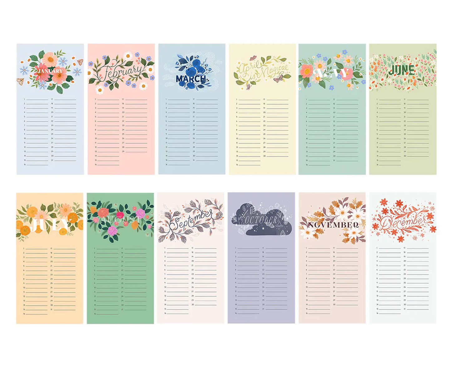 Perpetual Calendar Birthday & Anniversary Planner