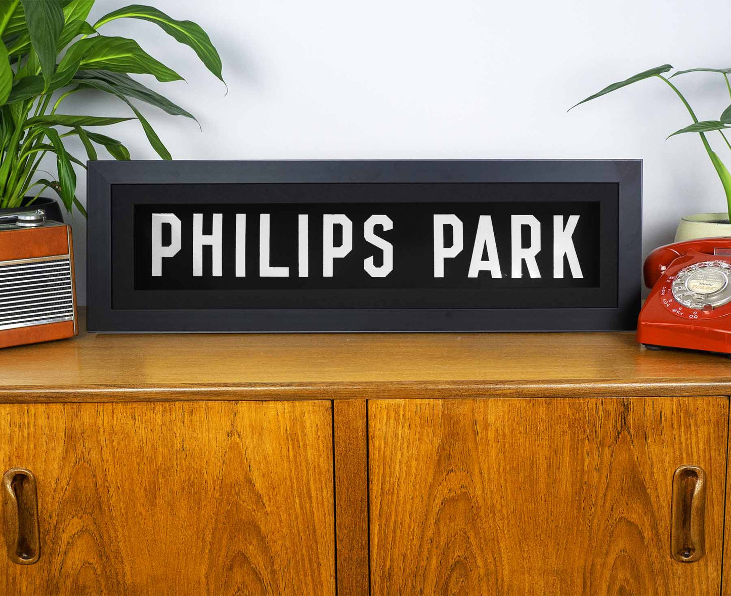 Philips Park 1969 Framed Bus Blind