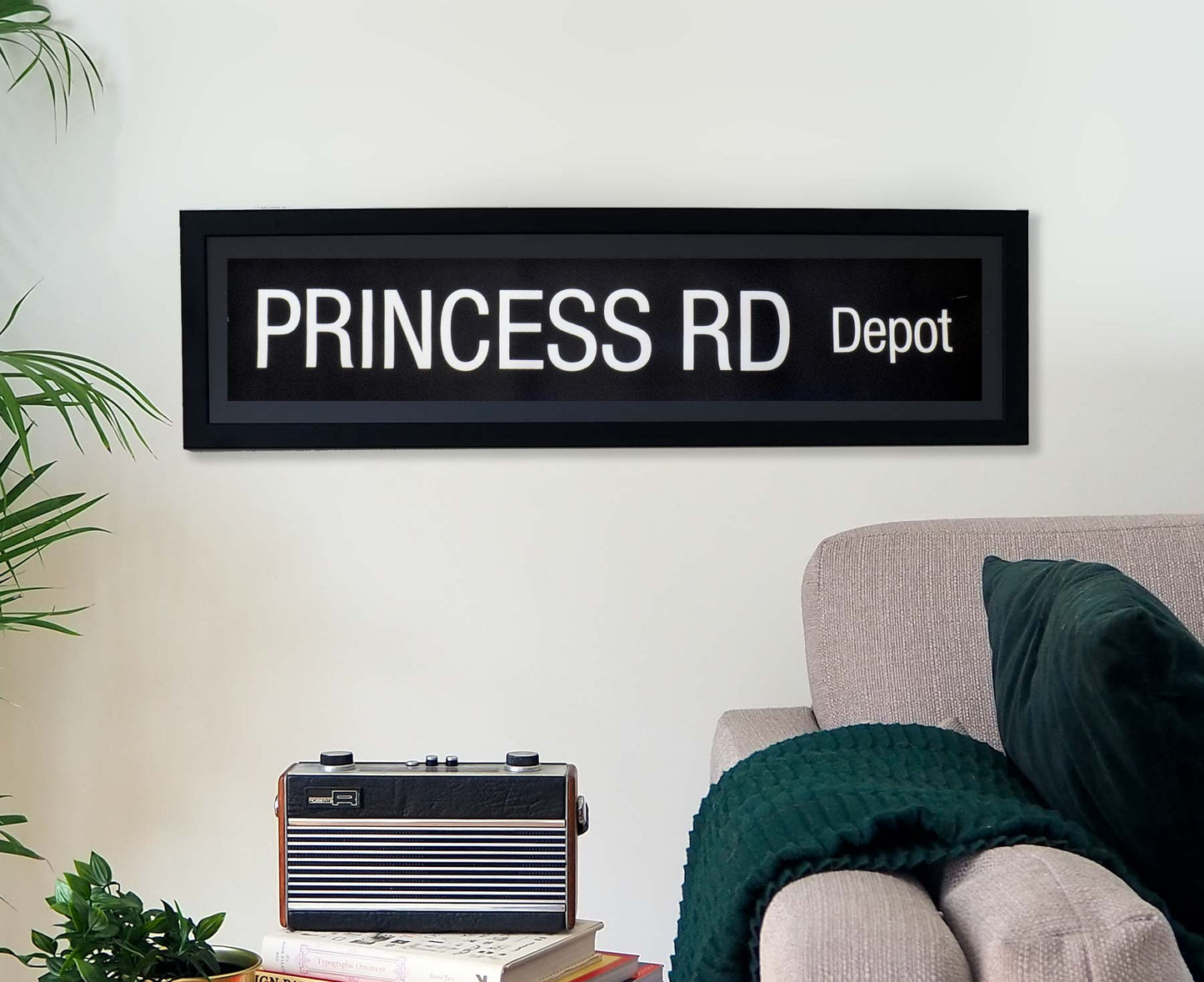 Princess Road Depot Framed Bus Blind