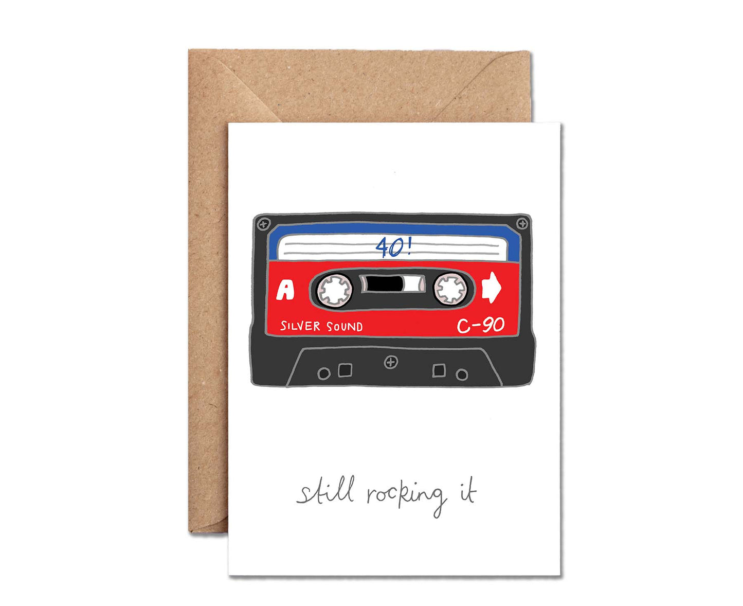 Still Rocking It Cassette 40th Birthday Card