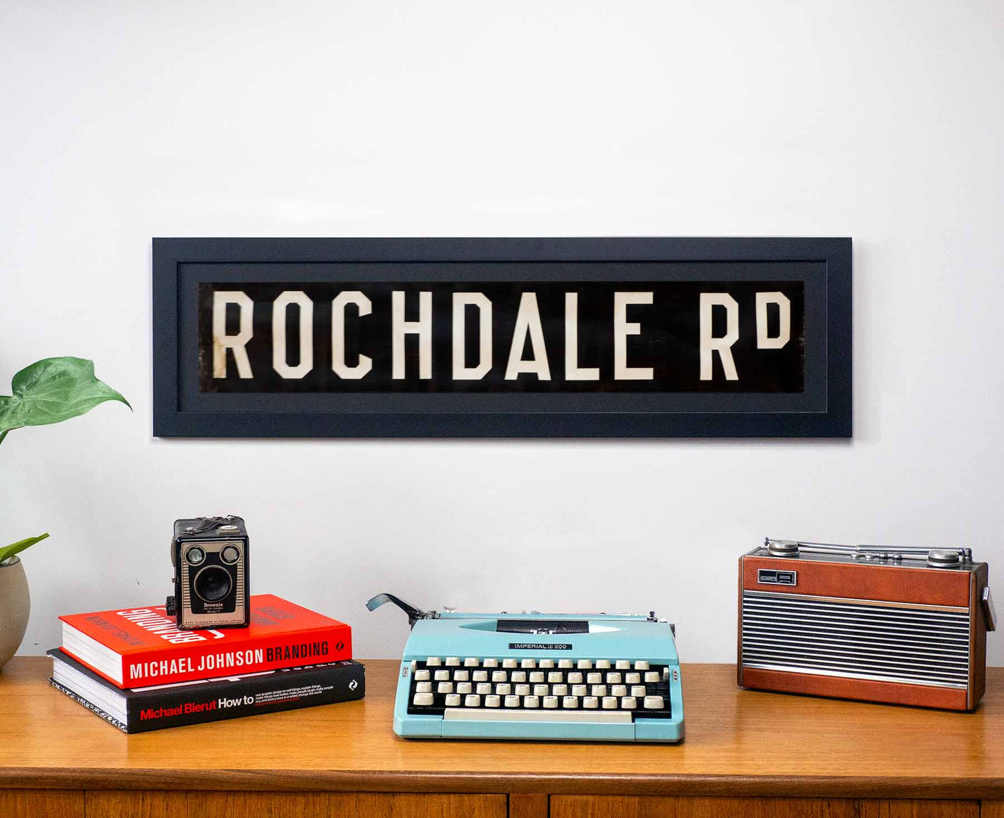 Rochdale Road 1960s Framed Bus Blind