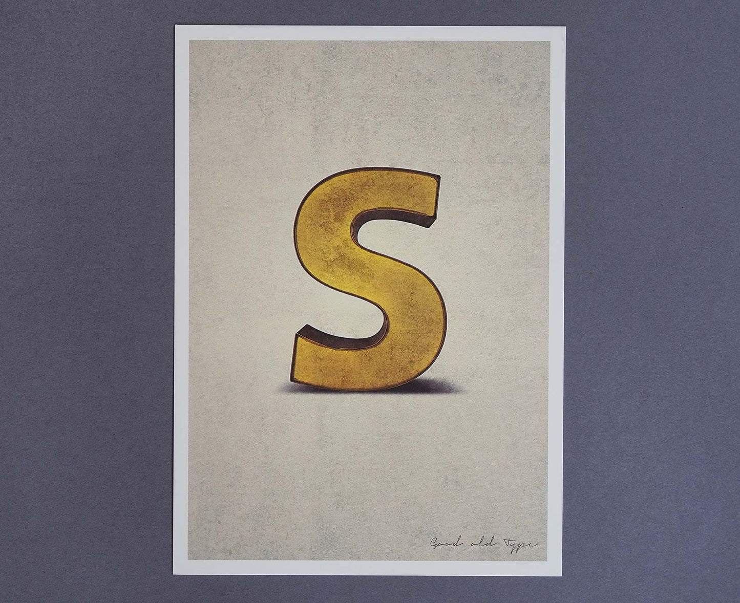 Letter S Salvaged Signage postcard