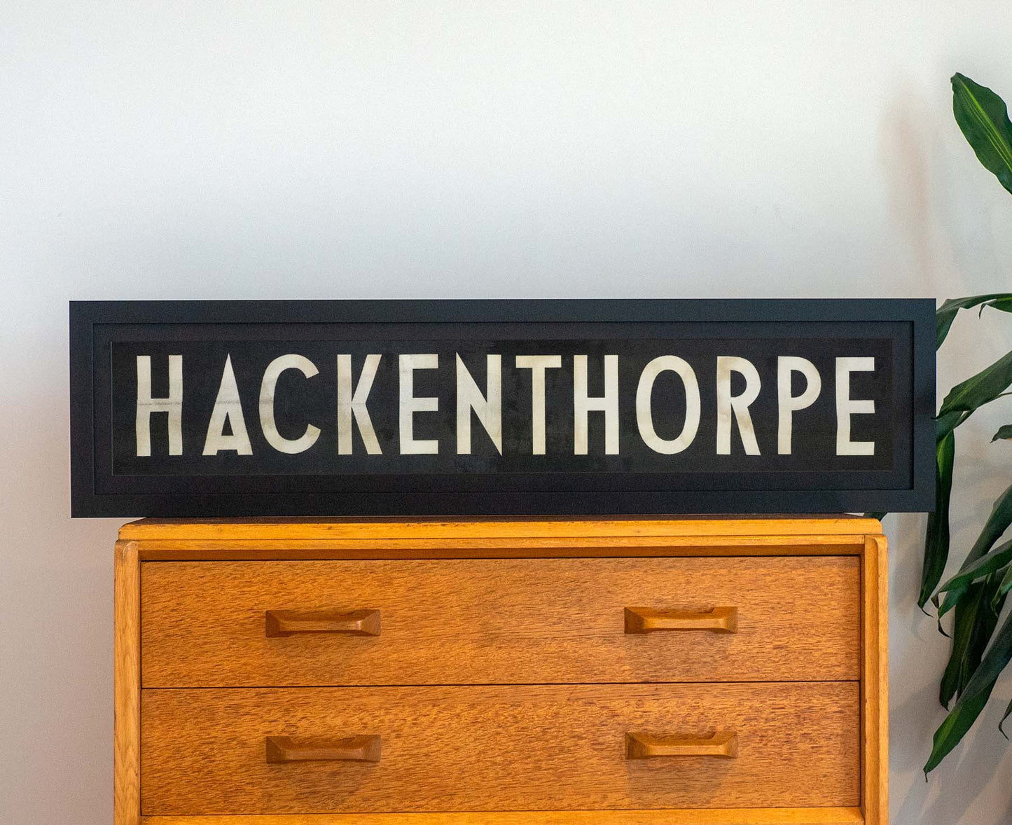 Hackenthorpe 1971 Framed Bus Blind