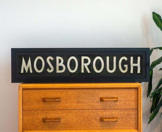 Mosborough 1971 Framed Bus Blind
