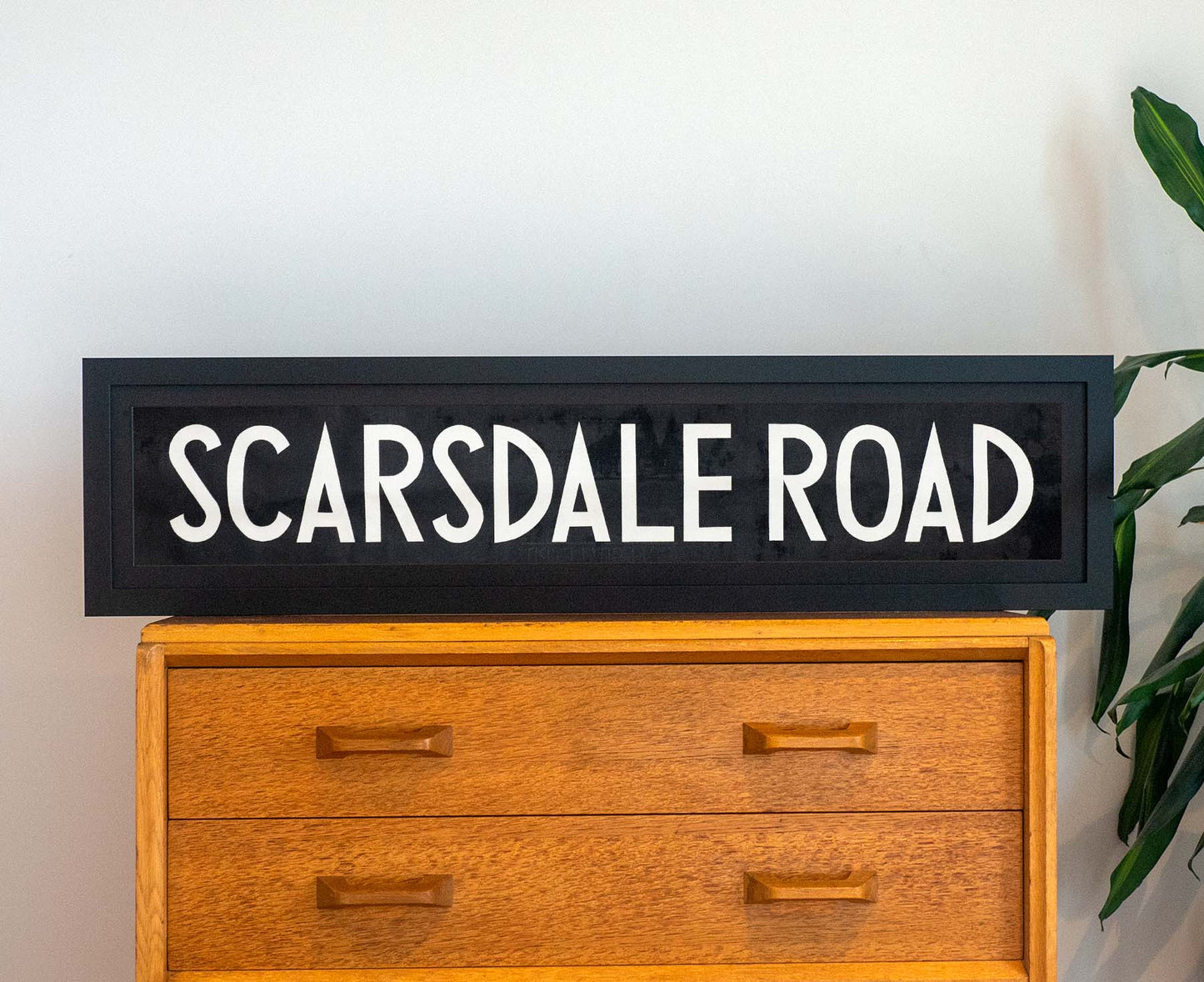 Scarsdale Road 1971 Framed Bus Blind