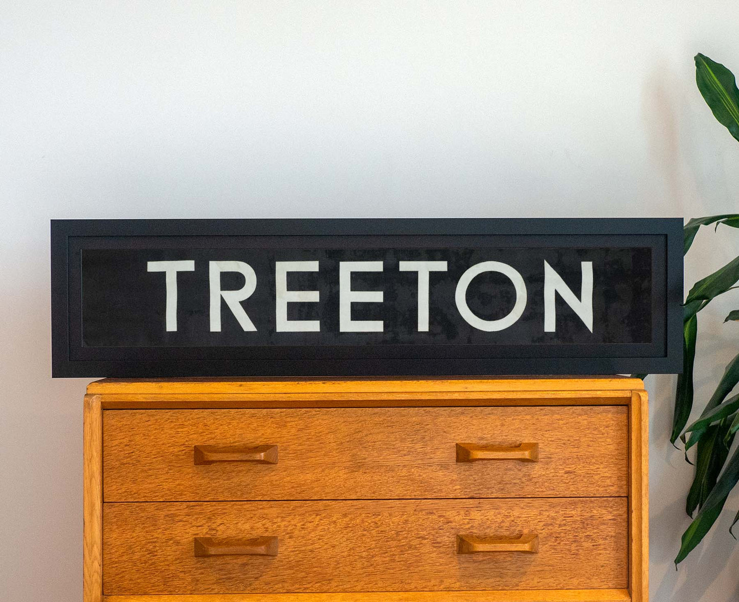 Treeton 1971 Framed Bus Blind