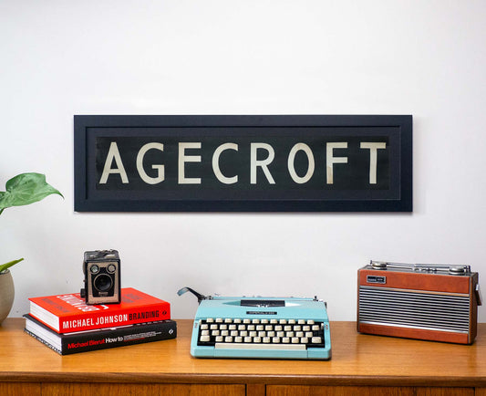 Agecroft 1960s Framed Bus Blind