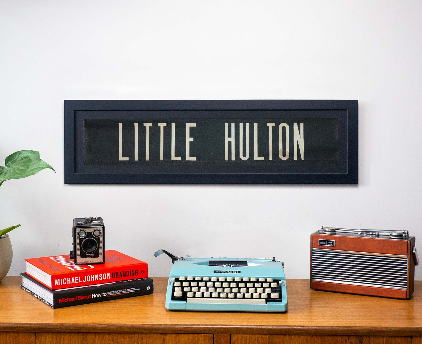 Little Hulton 1960s Framed Bus Blind
