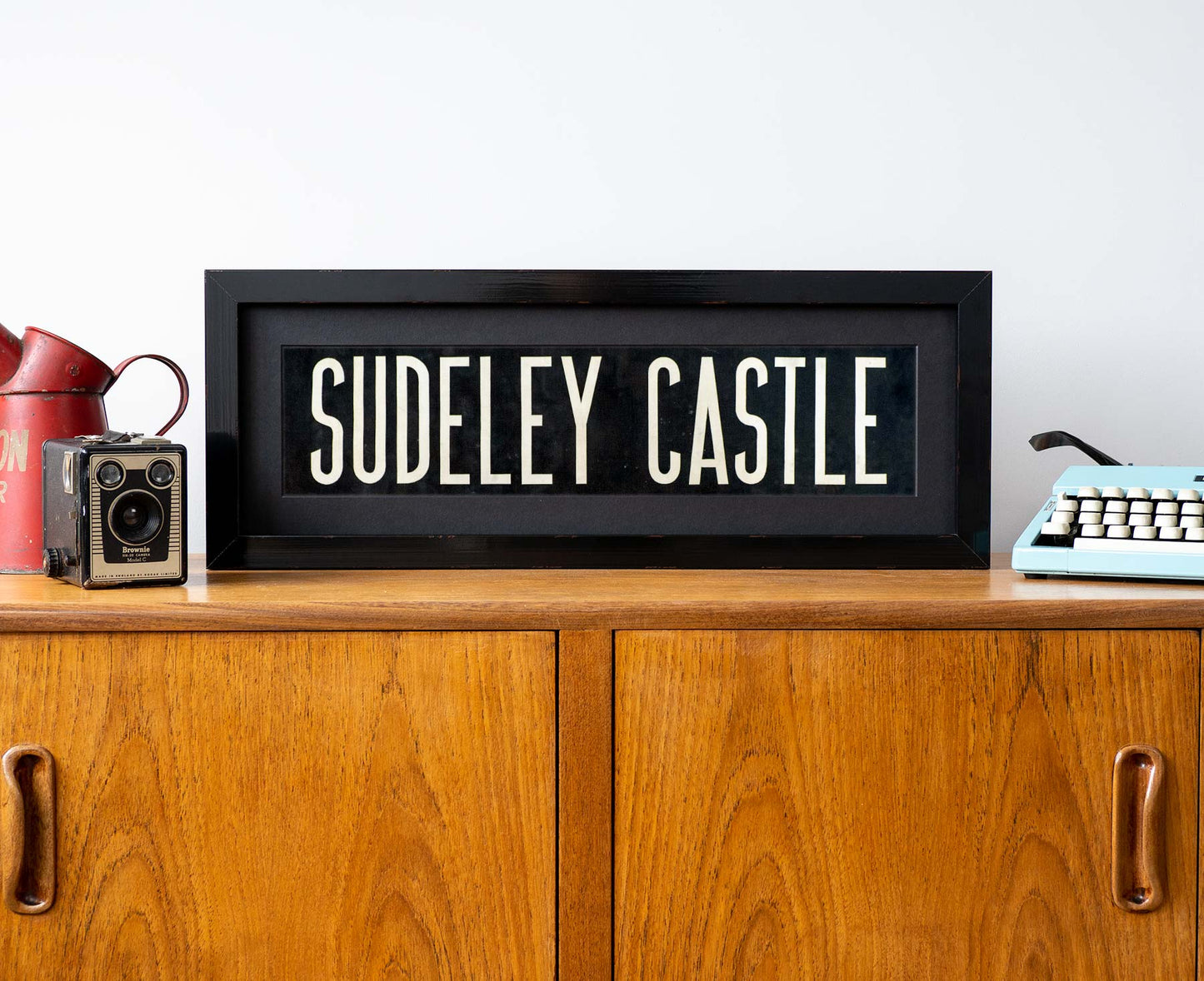 Sudeley Castle 1960s framed bus blind