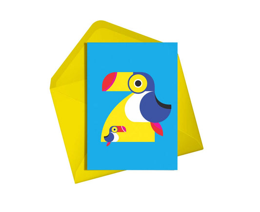 2nd Birthday Two Toucan Card