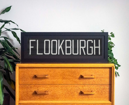 Flookburgh 1960s Framed Bus Blind