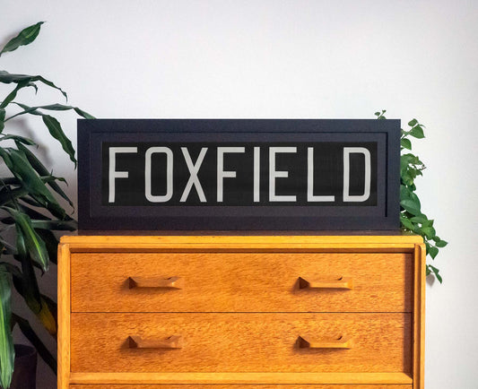 Foxfield 1960s Framed Bus Blind