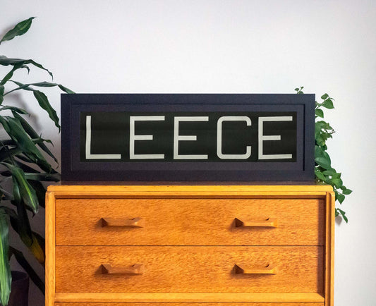 Leece 1960s Framed Bus Blind