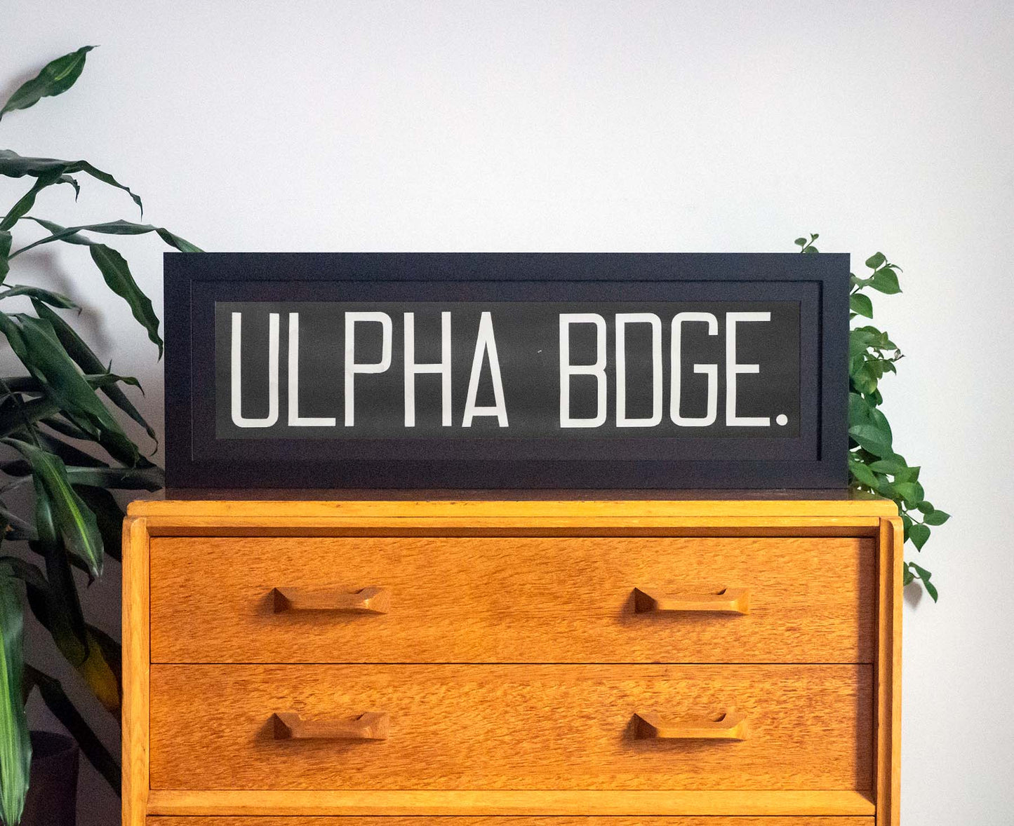 Ulpha Bridge 1960s Framed Bus Blind