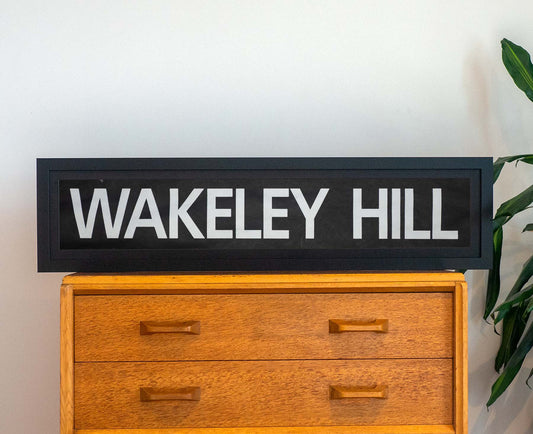 Wakeley Hill 1986 Framed Bus Blind
