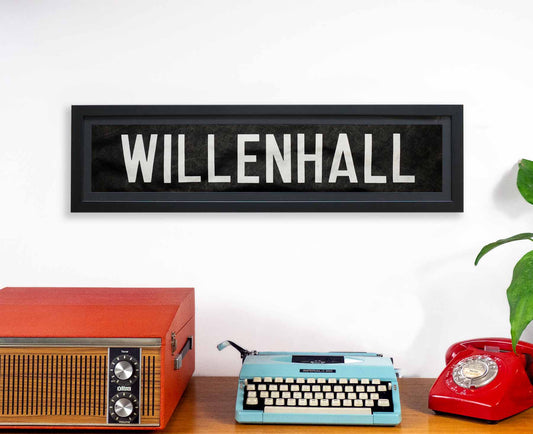 Willenhall 1986 Framed Bus Blind