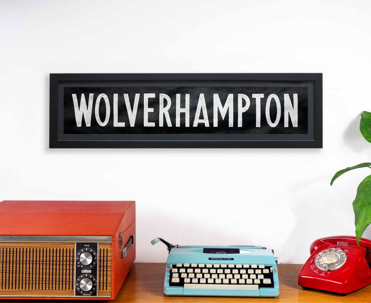 Wolverhampton 1986 Framed Bus Blind