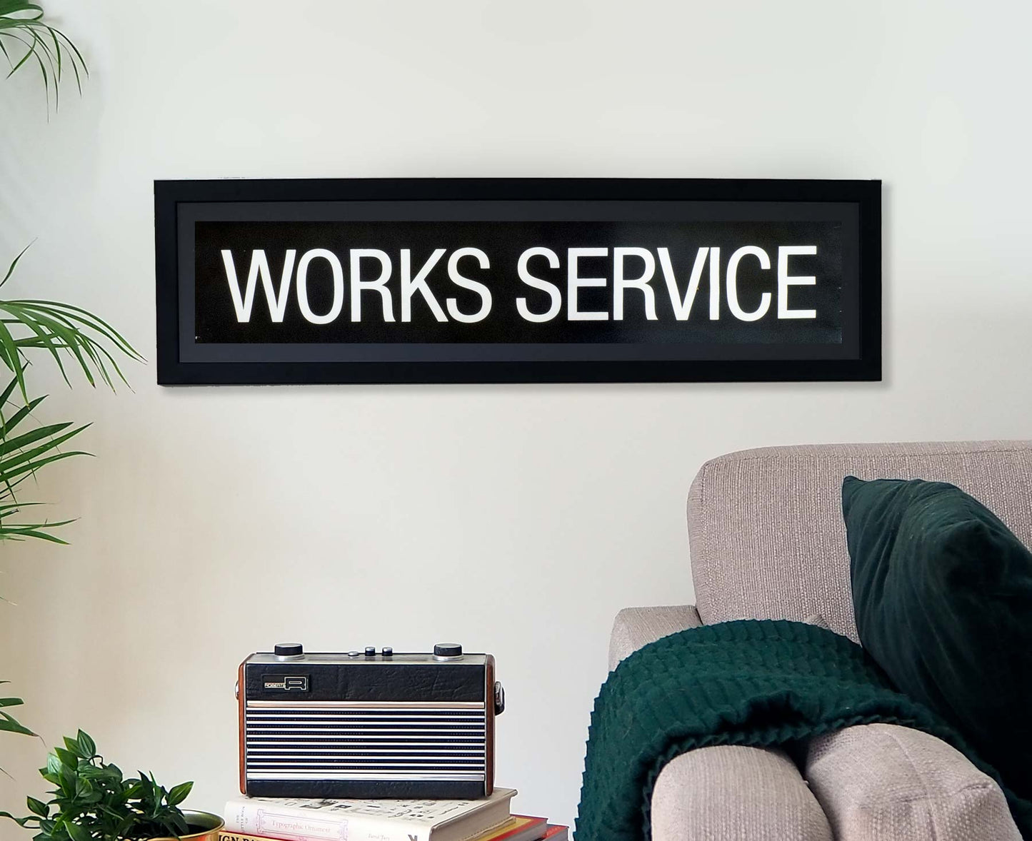 Works Service Framed Bus Blind
