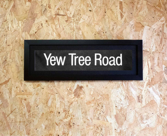 Yew Tree Road Mini Framed Bus Blind