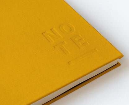 Blank Canvas Yellow A5 Hardback Lined Notebook